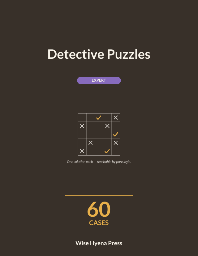 Front cover of Detective Puzzles: Expert Puzzles