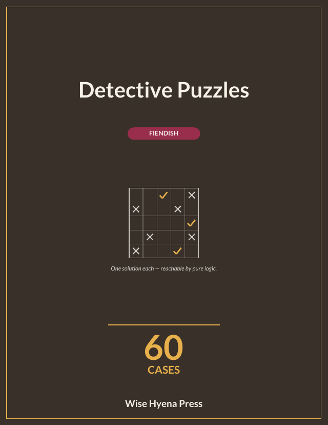 Front cover of Detective Puzzles: Fiendish Puzzles