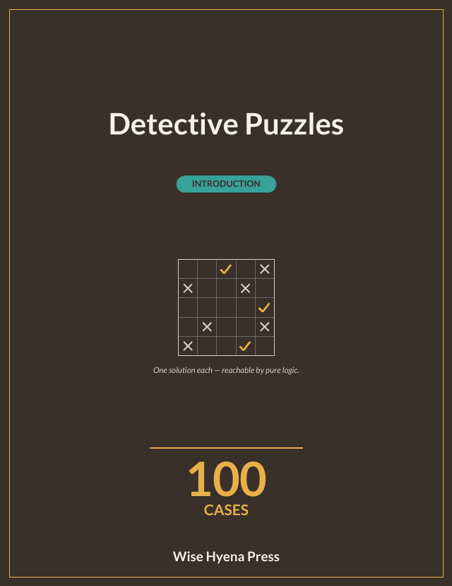 Front cover of Detective Puzzles: An Introduction · Detective Logic Puzzles
