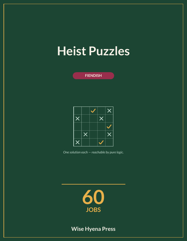 Front cover of Heist Puzzles: Fiendish Puzzles