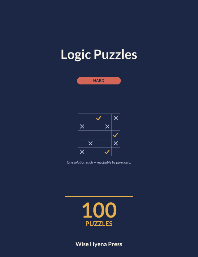 Front cover of Logic Puzzles: Hard Puzzles