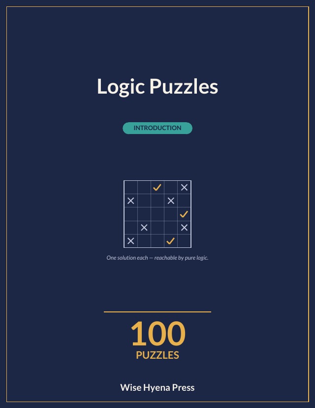 Front cover of Logic Puzzles: An Introduction · Warm-Up to Medium
