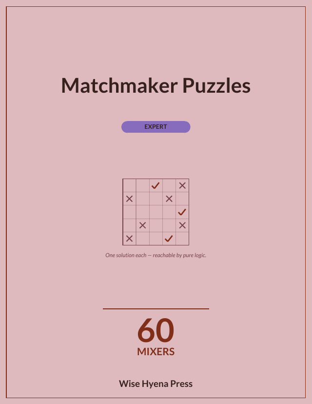 Front cover of Matchmaker Puzzles: Expert Puzzles
