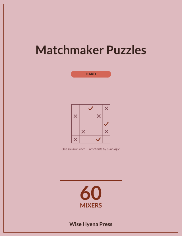 Front cover of Matchmaker Puzzles: Hard Puzzles