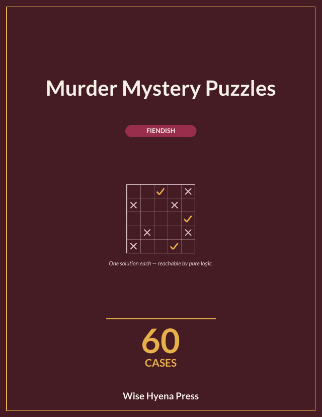 Front cover of Murder Mystery Puzzles: Fiendish Puzzles
