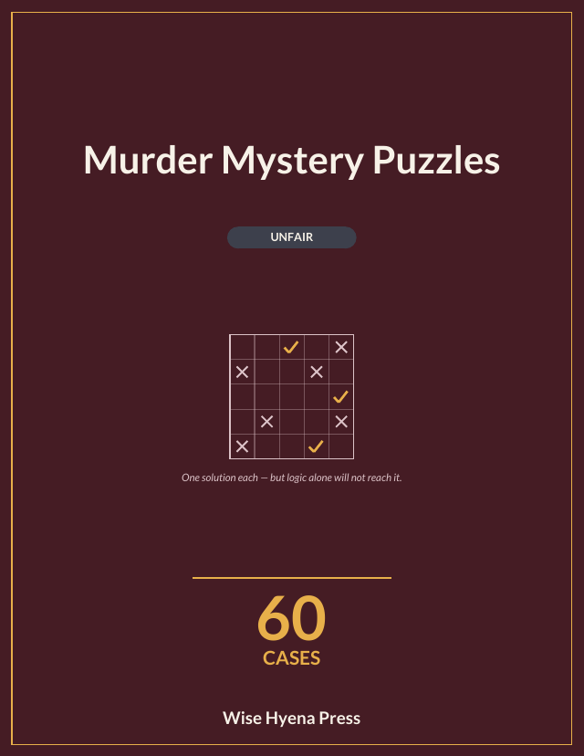 Front cover of Murder Mystery Puzzles: Unfair Puzzles