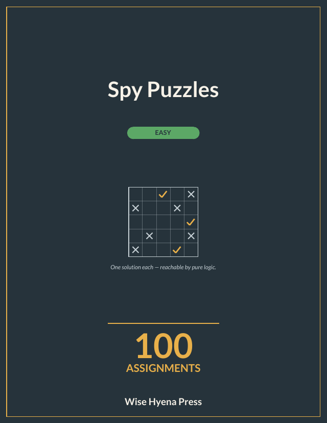 Front cover of Spy Puzzles: Easy Puzzles