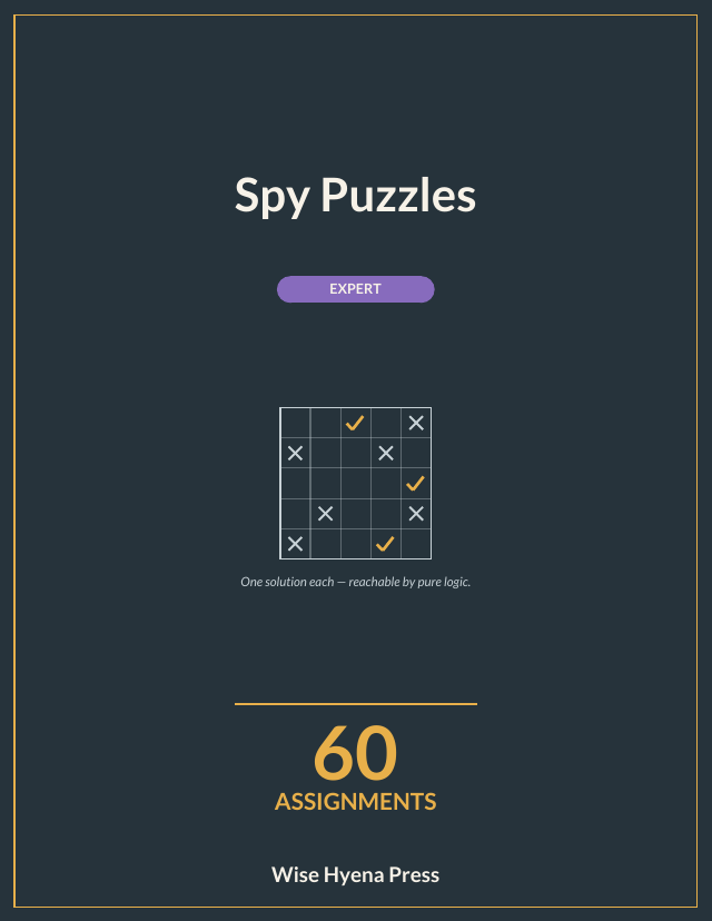 Front cover of Spy Puzzles: Expert Puzzles